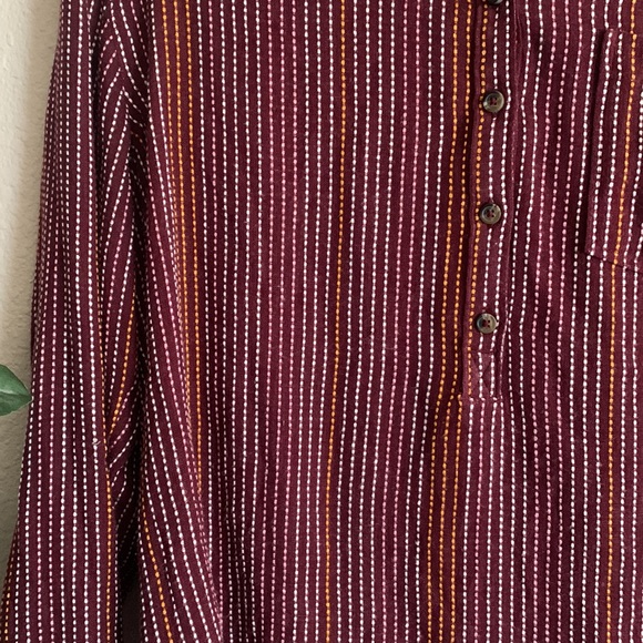 Anthropologie wool blend button down blouse - Picture 2 of 5